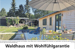 Presseartikel vom Waldhaus - Buche deine Waldhauszeit